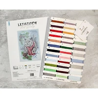 LetiStitch Winter Cat Counted Cross Stitch Kit