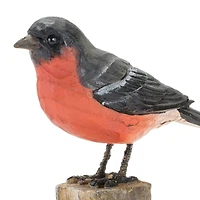 4" Rustic Bird Perched on Stump Figurines, 2ct.