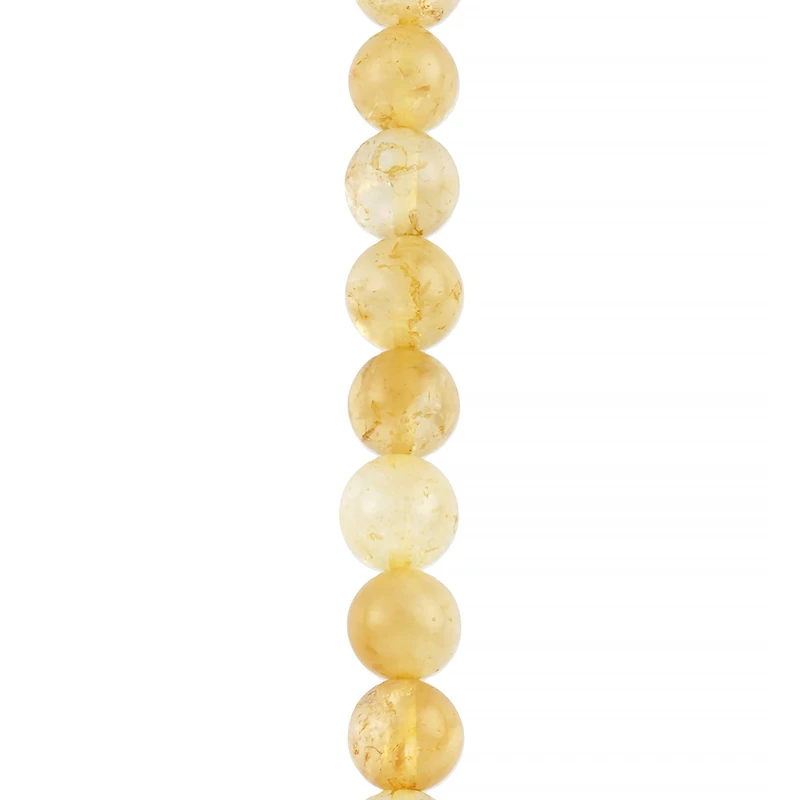 Citrine Round Beads by Bead Landing