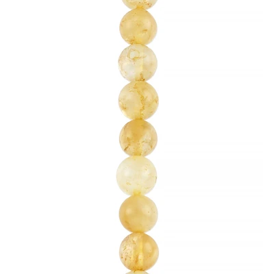 Citrine Round Beads by Bead Landing