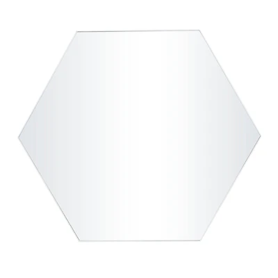 White Contemporary Wall Mirror, 40" x 2" x 35"