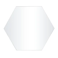 White Contemporary Wall Mirror, 40" x 2" x 35"