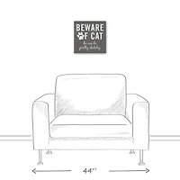 Sketchy Cat Canvas Wall Art
