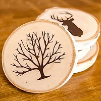 Wilson® Enterprises Birch Coasters, 8ct.