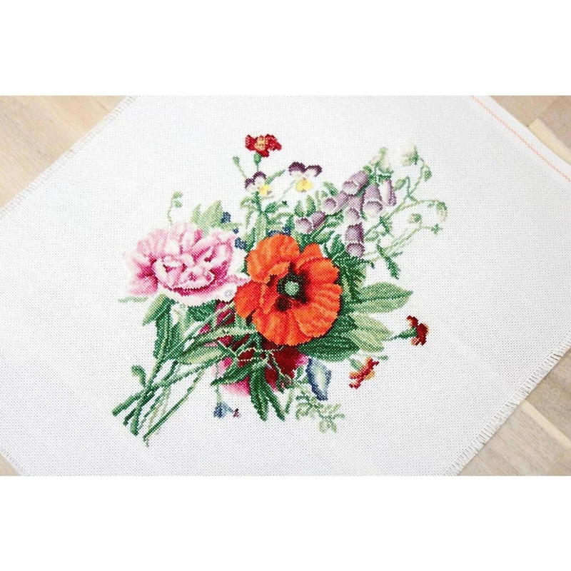 Luca-S Bouquet of Flowers Counted Cross Stitch Kit