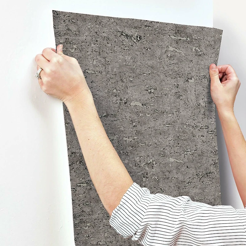 RoomMates Faux Cork Peel & Stick Wallpaper