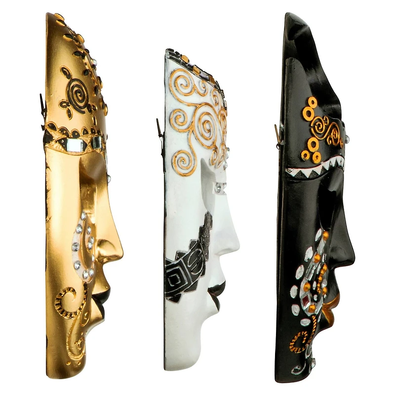 Design Toscano Petite Mardi Gras Carnivale Wall Mask Set
