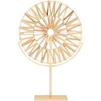 24" Natural Starburst Geometric Sculpture