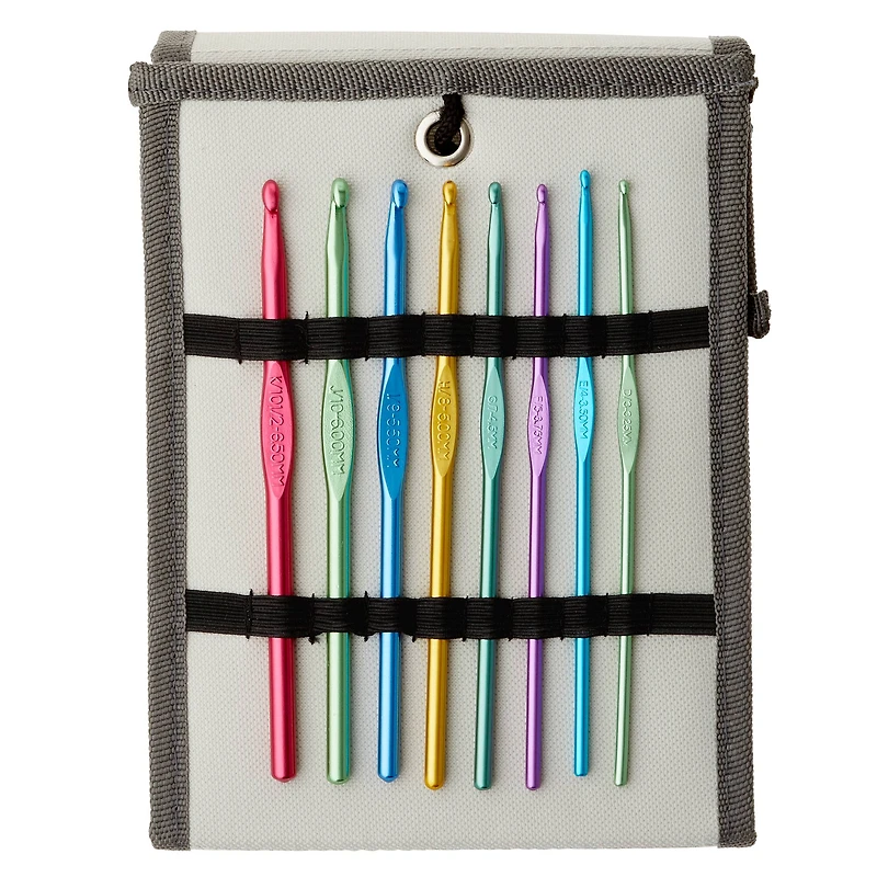 Aluminum Crochet Hook Set in Carry Case by Loops & Threads®