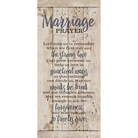 New Horizons Marriage Prayer Wood Plaque