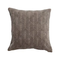 Hello Honey® Gold Metallic Embroidered Cotton Velvet Pillow