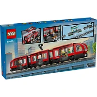 LEGO® City Downtown Streetcar and Station Toy Set 60423