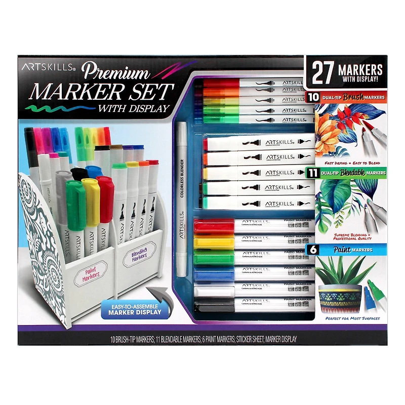 ArtSkills® Art Marker Variety Set with Marker Display