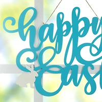 Glitzhome® 18" Easter Metal "Happy Easter" Door Hanger
