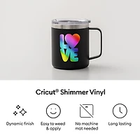 Cricut® Smart Vinyl™ Matless Permanent Rainbow Shimmer Vinyl