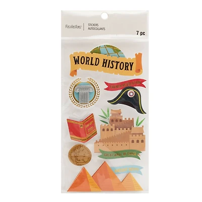 World History Dimensional Stickers by Recollections™