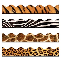 Trend Enterprises® Terrific Trimmers® Animal Prints Border Variety Pack, 312ft.