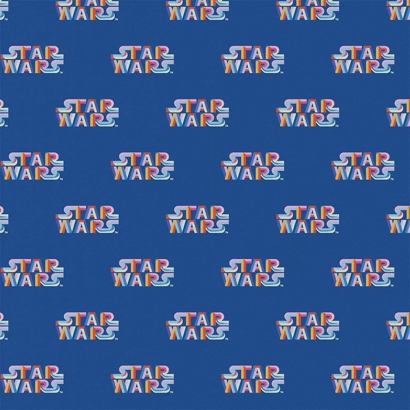 Star Wars™ Neon Logo Precut Cotton Fabric