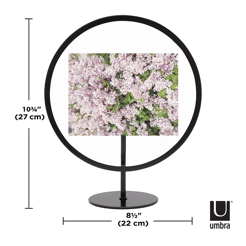 Umbra Black Infinity Round 4" X 6" Picture Frame