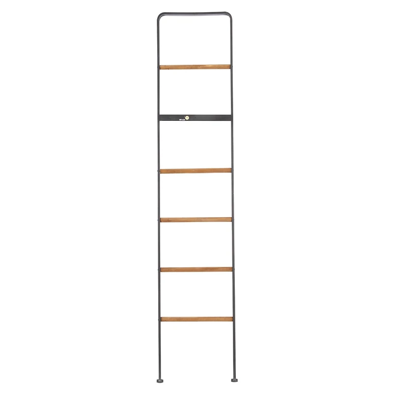 72" Black Metal Contemporary Ladder