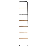 72" Black Metal Contemporary Ladder