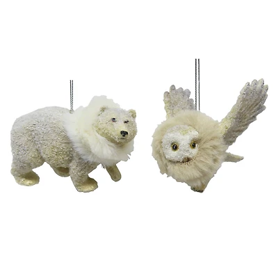 Assorted 4" White Snow Animal Ornament, 1pc. by Ashland®