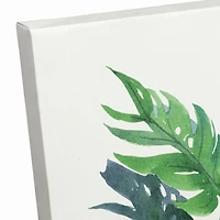 Monstera Leaves 16" x 16" Canvas Wall Art