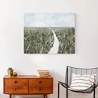 Path In The Field 30" x 24" Canvas Wall Art