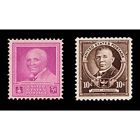 Black History Carver and Washington Coin and Stamp Set