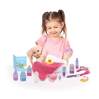 Little Darlings Baby Doll Feed & Care Deluxe Playset