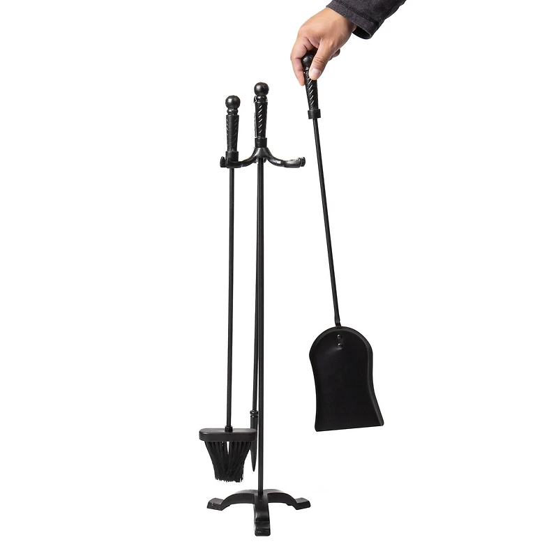 Mind Reader 3 Piece Iron Steel Fireplace Tool Set