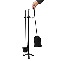 Mind Reader 3 Piece Iron Steel Fireplace Tool Set