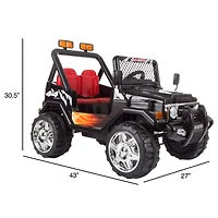 Toy Time Black Battery Powered Ride-On All Terrain Sporty Truck