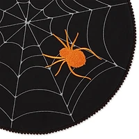 DII® Spooky Spiderweb Embellished Round Placemats, 4ct.