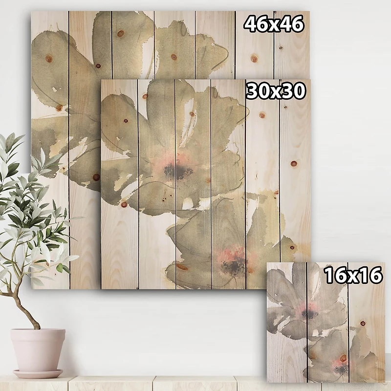 Designart - Shabby Gray Blush Cosmo II