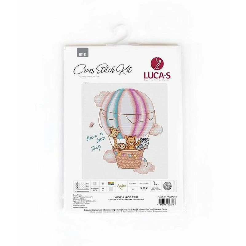 Luca-s Have A Nice Trip Counted Cross Stitch Kit