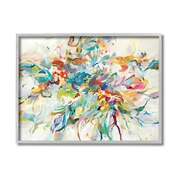 Stupell Industries Exciting Tropical Shapes Abstraction Wall Art in Gray Frame