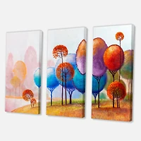 Designart - Colourful Trees Impression III
