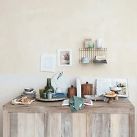 Hello Honey® 6.5" Natural Compact Acacia Wood Canister with Handle