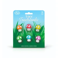 Genuine Fred® Tiny Toadstools™ Rainbow Drink Charms