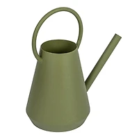 Hello Honey® 11.5" Matte Green Textured Metal Garden Watering Can