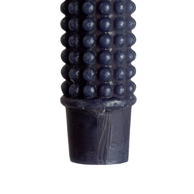 Hello Honey® 10" Navy Blue Unscented Hobnail Taper Candles, 2ct.