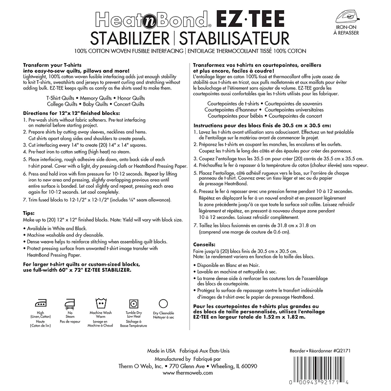 Therm O Web HeatnBond® EZ TEE Stabilizer
