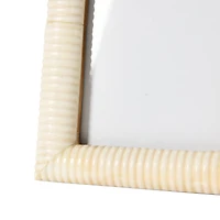 Hello Honey® Natural Hand-Carved Bone 4" x 6" Photo Frame