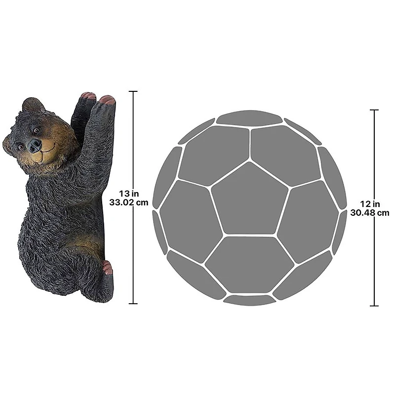 Design Toscano 13" Yonva the Climbing Bear Sculpture