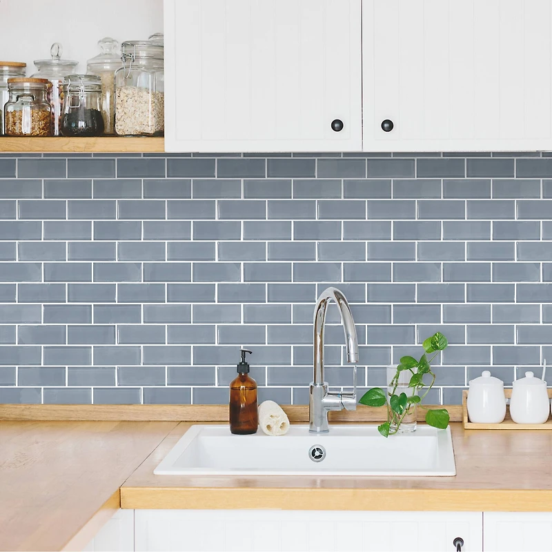 RoomMates Blue Seaglass Peel & Stick Sitcktiles®