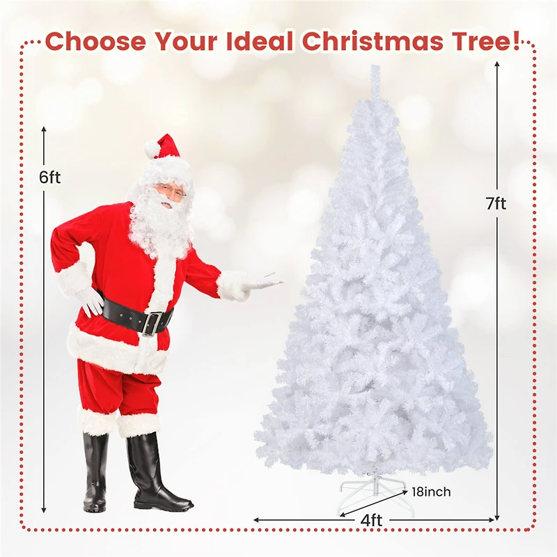 7ft. Unlit White Pine Artificial Christmas Tree