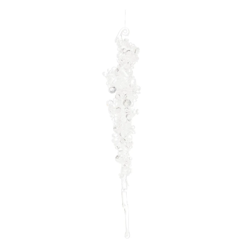 10.25" Glittered Icicle Drop Ornaments, 24ct.