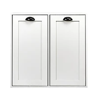 Household Essentials 30" Scandi White Finish Laundry Sorter Cabinet