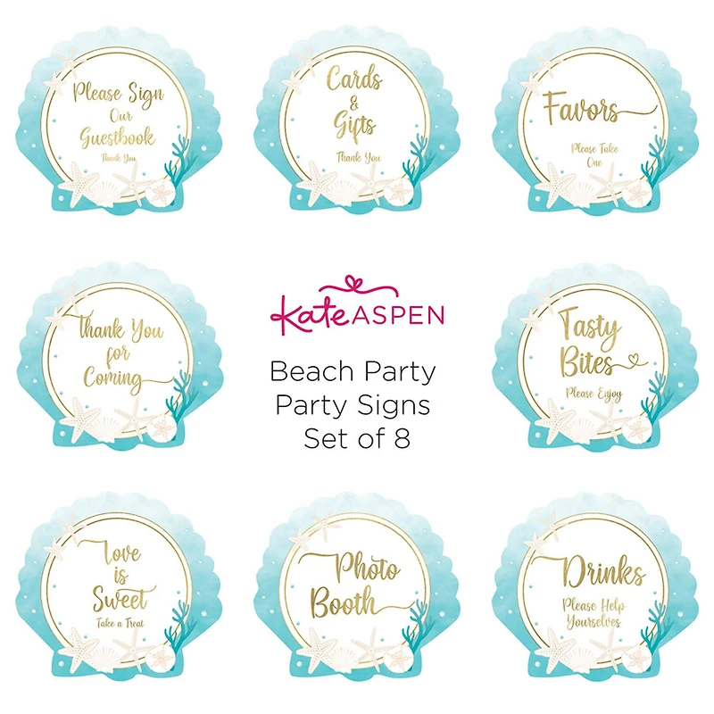 Kate Aspen® Beach Party Décor Sign Kit